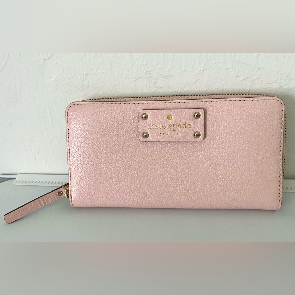 Kate Spade Set New York Grove Street Neda Pink Satchel Bag and Wallet Zip around - Picture 11 of 16